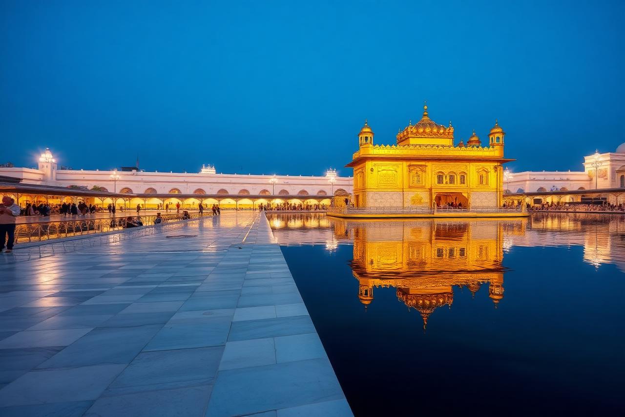 Amritsar, Punjab — the Golden Temple reflected in the sacred pool
