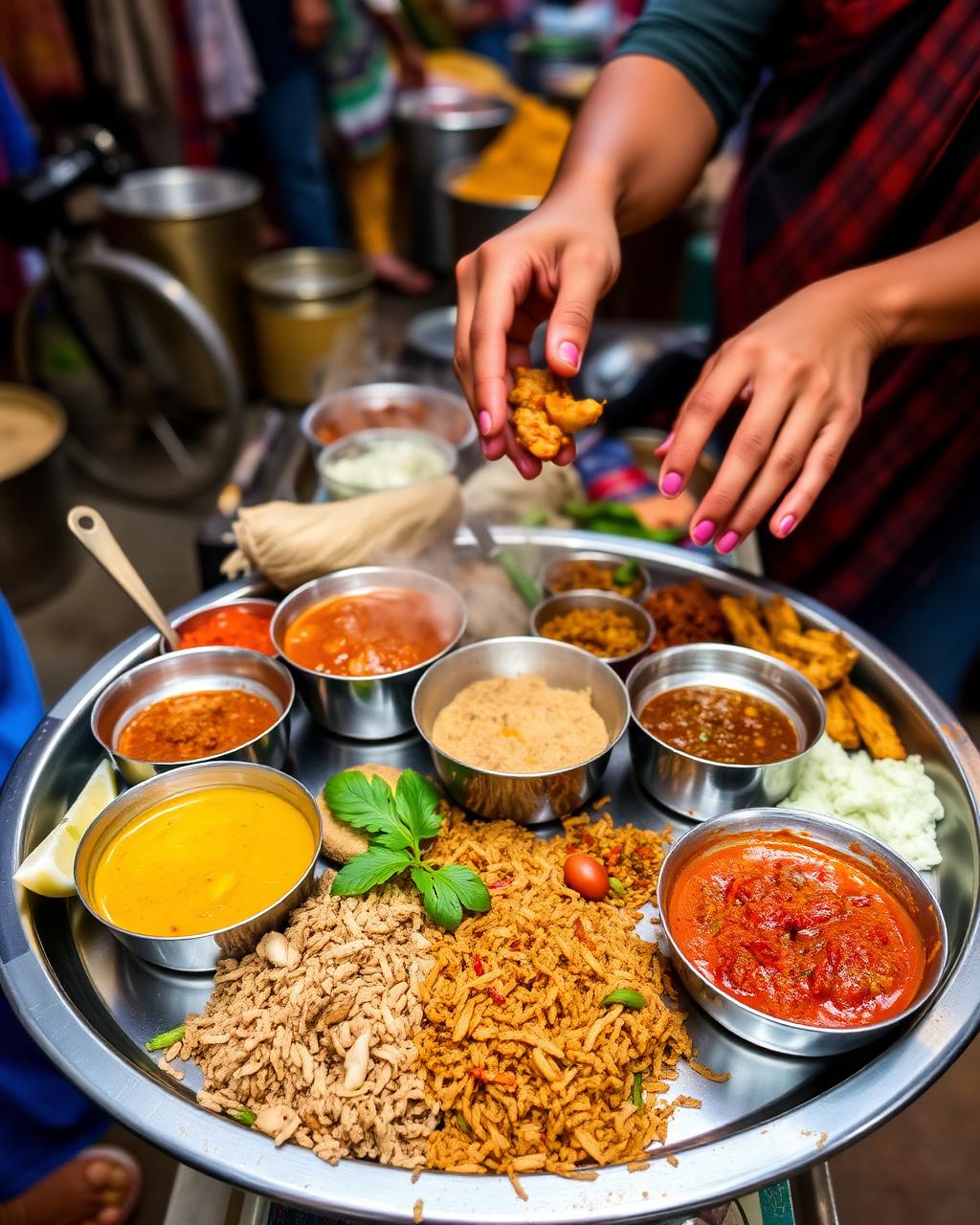 Local Indian food commonly enjoyed by travellers in India