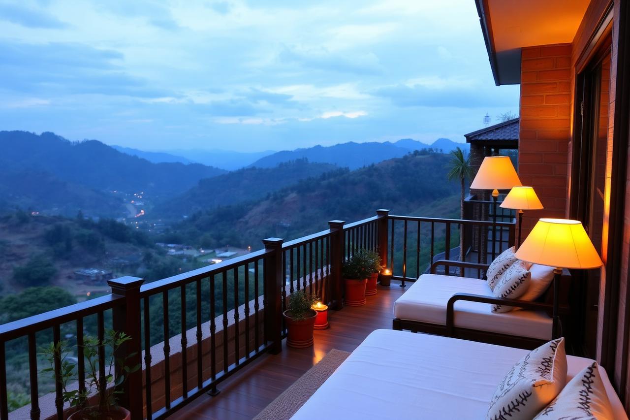 A comfortable hillside stay of the kind found around India