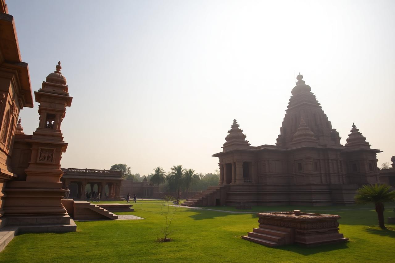 Khajuraho, Madhya Pradesh — the sculpted sandstone spires of the temple complex